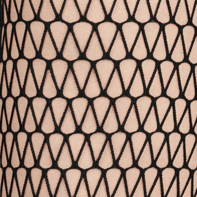 $67 NEW Wolford SAIL NET FISHNET TIGHTS Matte Finish  Black M